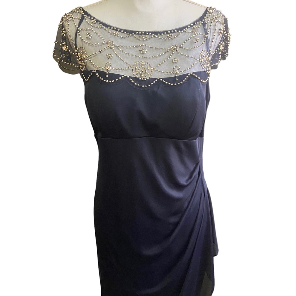Beautiful beaded blue dress